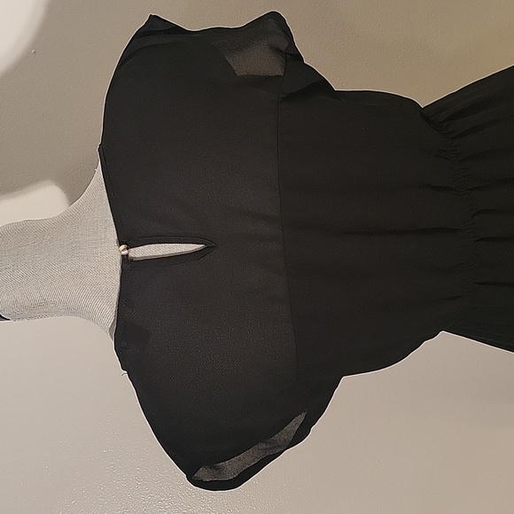 Forever 21 Classic Black Mini Dress with Singed Waist, Size: S - Picture 5 of 8